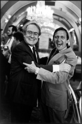 Gerhard Schröder und Johannes Rau, Hannover 1986